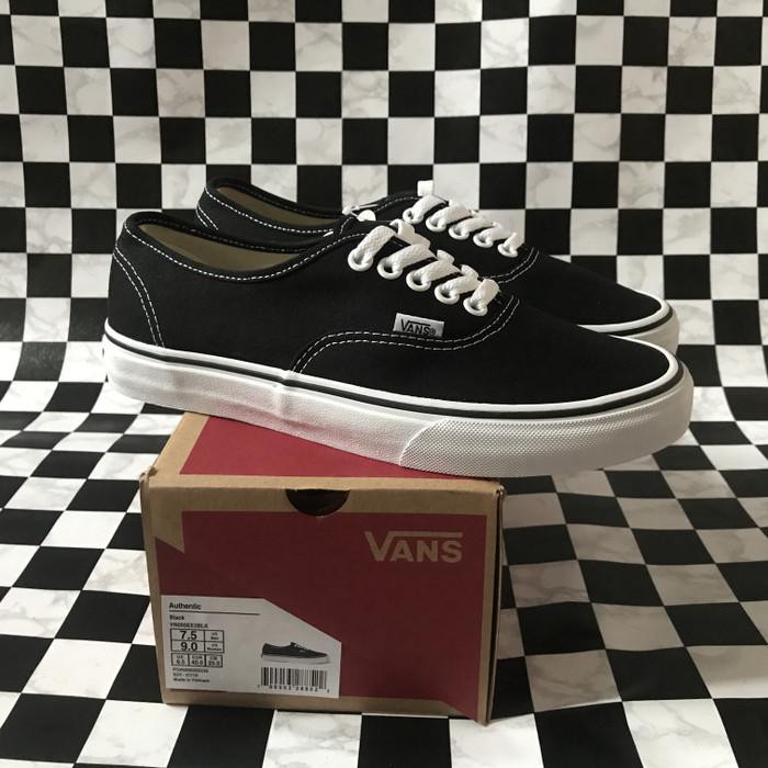 VANS AUTHENTIC CLASSIC BLACK WHITE ORIGINAL (Global Market)