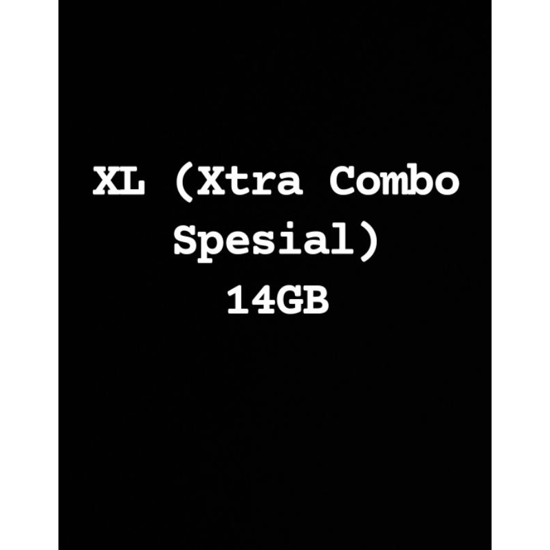 XL 14 GB (Xtra Combo Spesial) 30 HARI