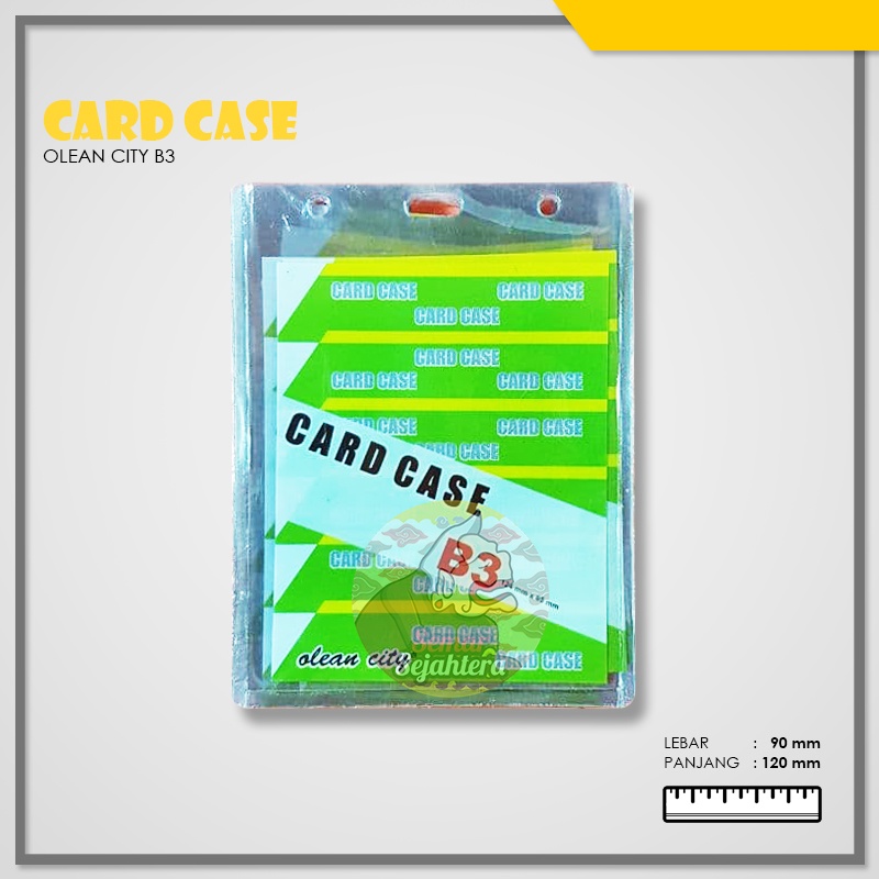 

[PAK] CARD CASE / TEMPAT ID CARD / NAME TAG PLASTIK ID CARD OLEAN CITY / OCI B3 isi 20 LEMBAR*