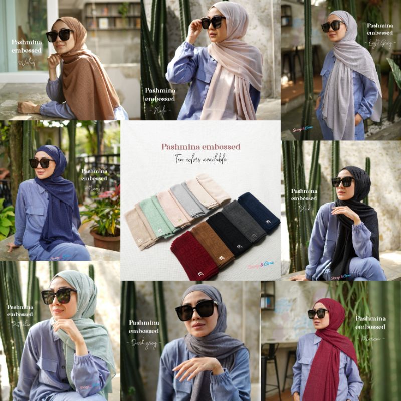 Monel EMMBOSED CERUTI (pashmina/kerudung/hijab) @Monel_Chavians