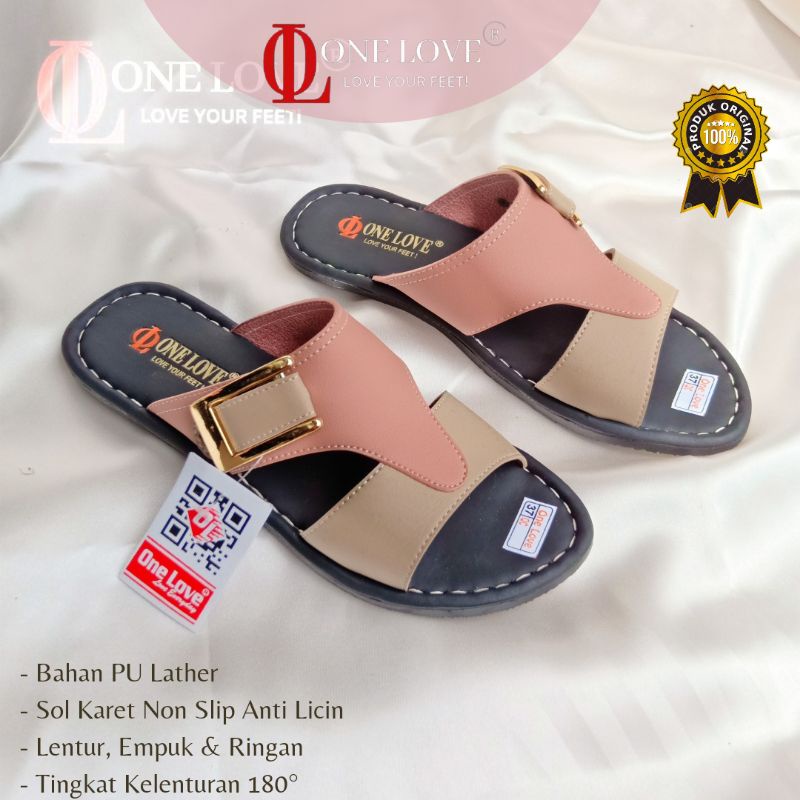 One Love Sandal Selop Wanita Terbaru One Love Original Branded Sandal Harian Wanita Sandal Cewek Kek