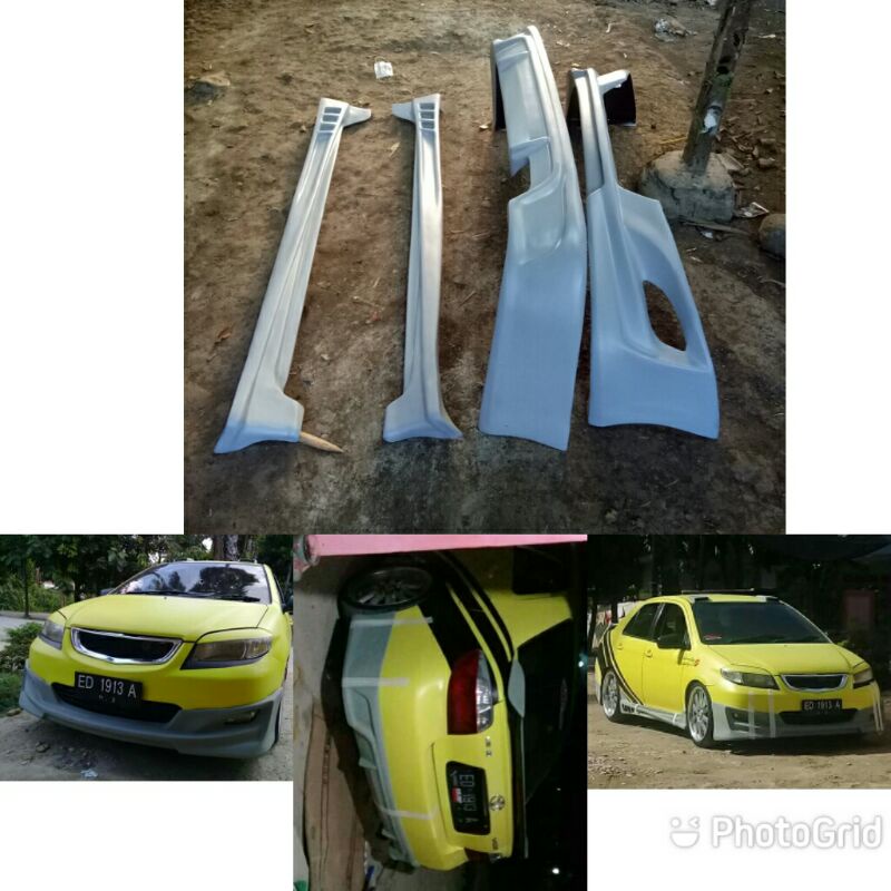 bodykit vios gen 1 plus spoiler