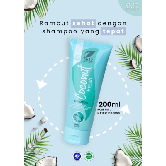 shampoo ketombe SR12 Basmi ketombe COCONUT Shampoo
