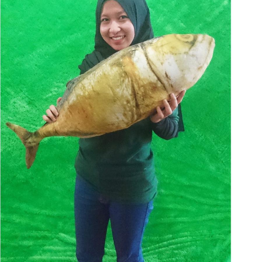 ✷ Bantal Ikan Asin Bantal Unik Bantal Ikan Size L ☁