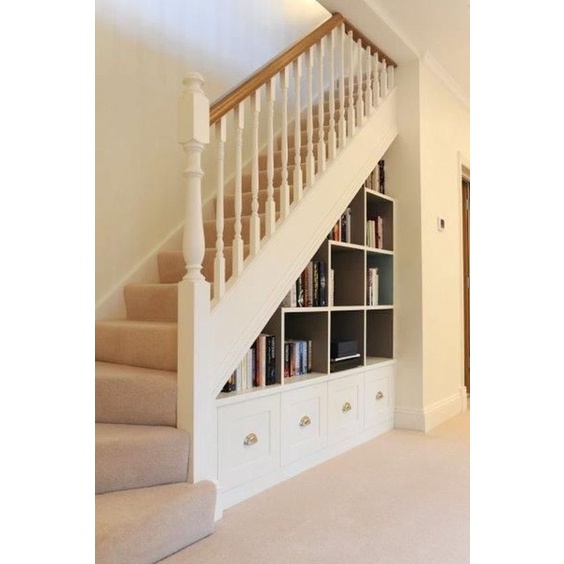 lemari bawah tangga minimalis murah custom jakarta