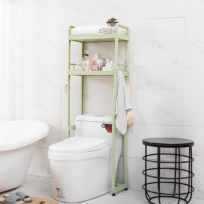 Mega_1688 Rak Kamar Mandi Toilet Portable Organizer Tempat Tissue Sabun Kloset Serbaguna Standing Rack MG935