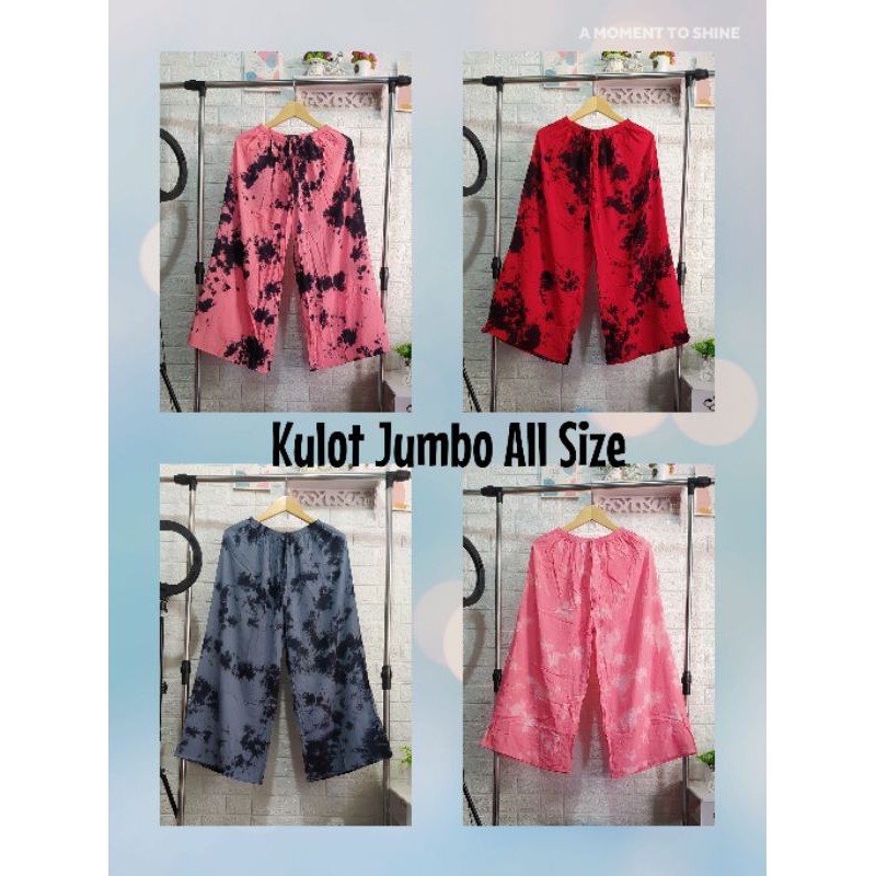 KULOT JUMBO XXL MOTIF TIEDYE RAYON BALI ADEM