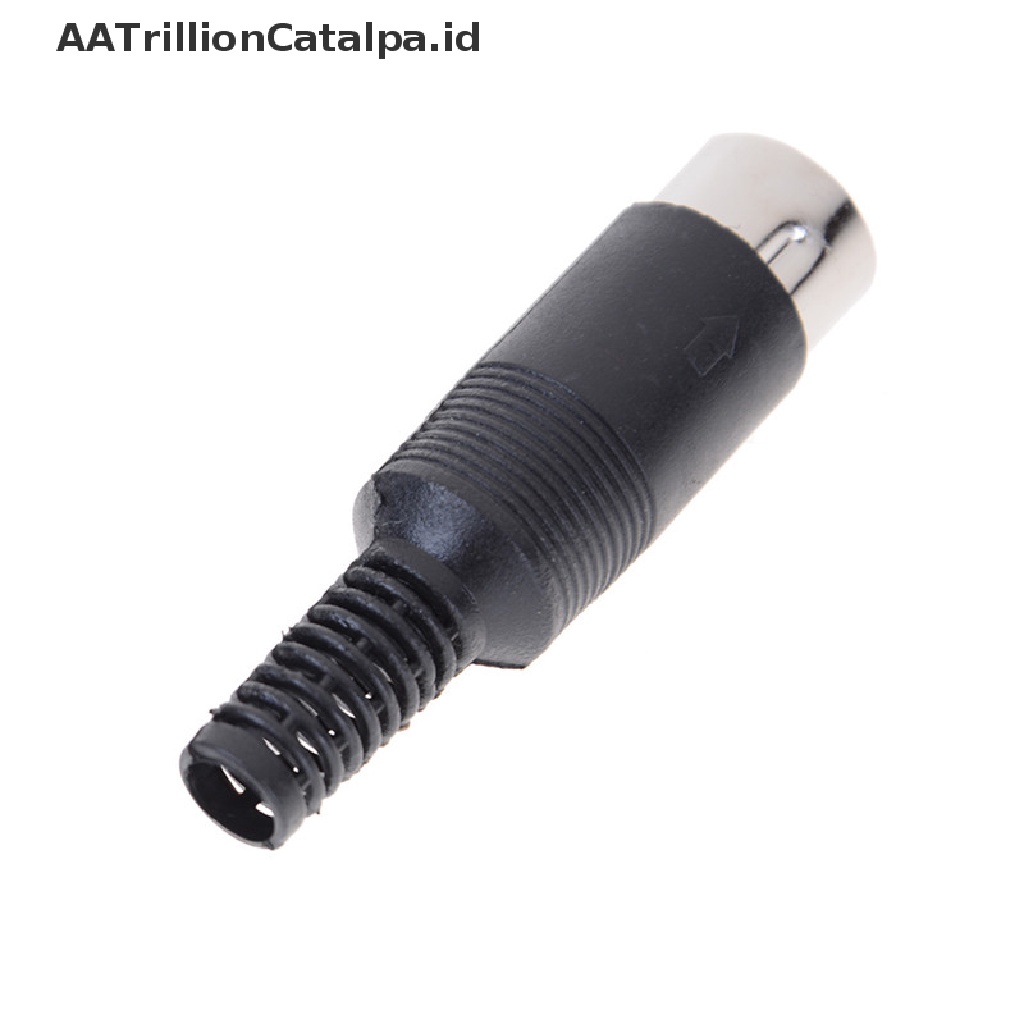 Aatrillioncatalpa 5pcs Konektor Plug 5 Pin male DIN Dengan Gagang Plastik