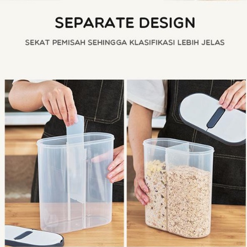 Samono SSB009 /Toples Plastik / Tempat Makanan Kering / kotak snack / Wadah Plastik