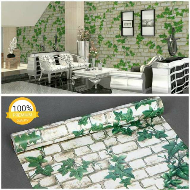 Wallpaper Sticker Motif Bata Daun