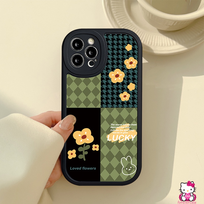 Soft Case Silikon TPU Desain Patchwork Motif Bunga Untuk iPhone 7 8 Plus 11 13 12 Pro MAX 6 6s Plus XR X XS MAX