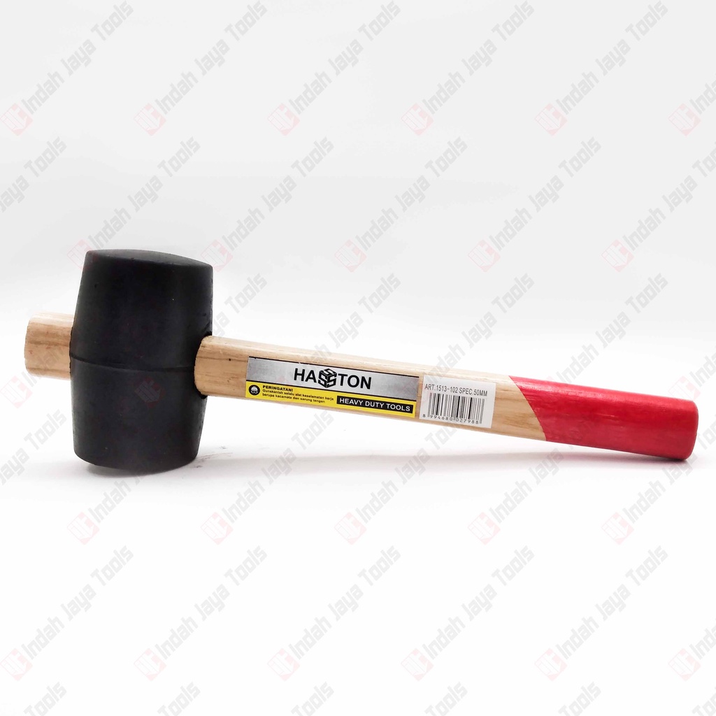 HASSTON 1513-102 Palu Karet Gagang Kayu 50 mm Pasang Keramik