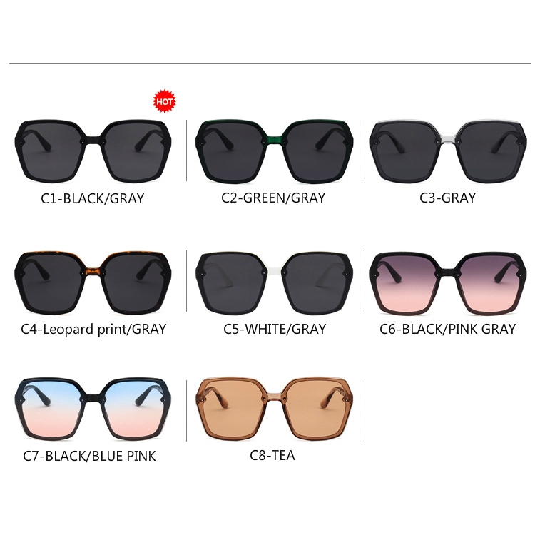 M nail square large frame Korean trend 2020 new temperament wild men and women sunglasses