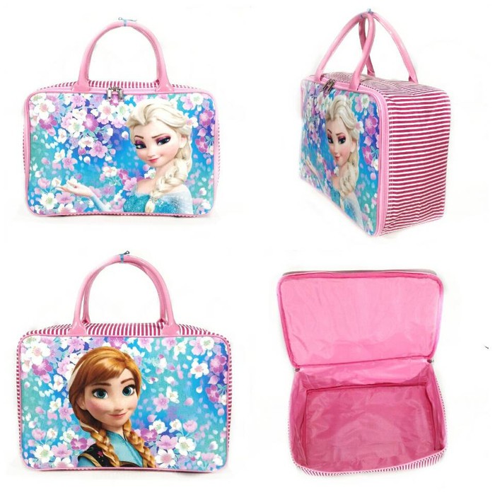 Ajib Tas Dorong Anak Little Pony Pink Imut Lucu Trolley Bag Sekol OY241  Travel Bag Kanvas Besar Fr