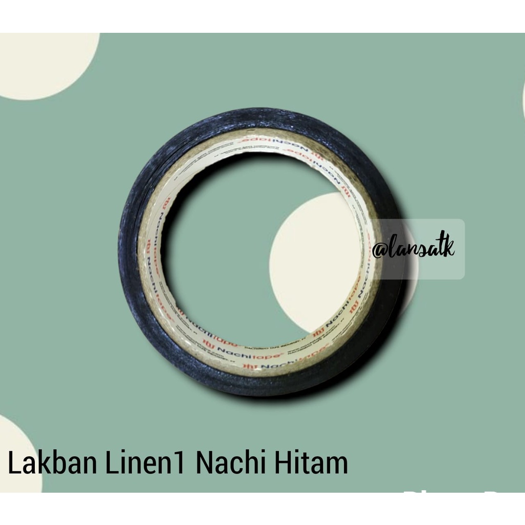 LAKBAN LINEN NACHI HITAM (LINEN1) lakban kertas lakban nachi lakban kain