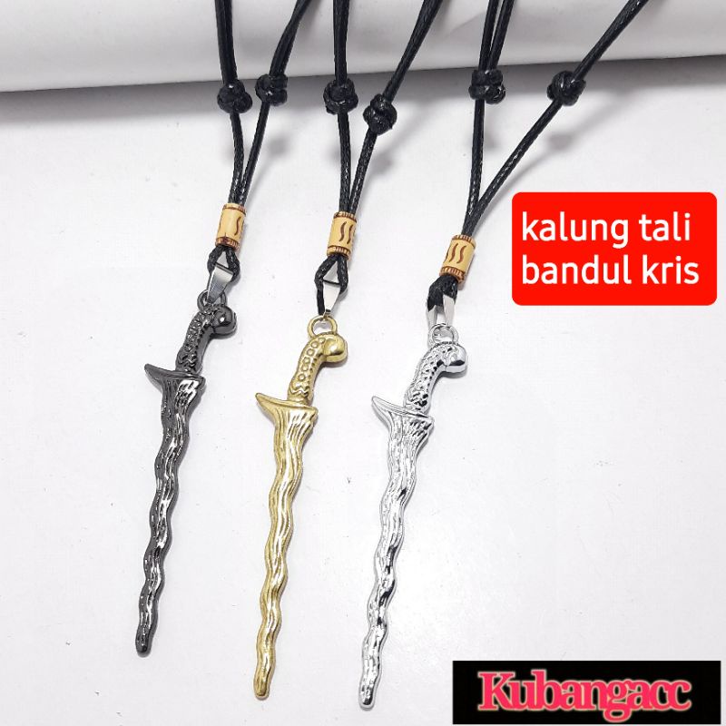 Kalung. Kalung Tali Liontin Keris Kalung Tali Keris Kalung Tali Pria Wanita Kalung Tali Cowok Cewek