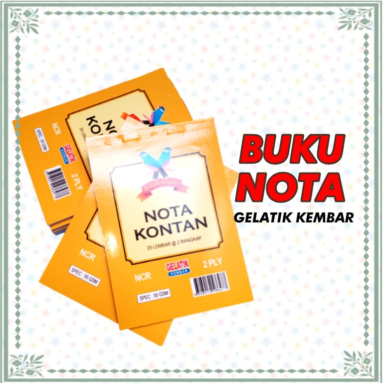 

[PACK] Buku Nota Kontan tulis gelatik kembar 25 gram @2 rangkap pack