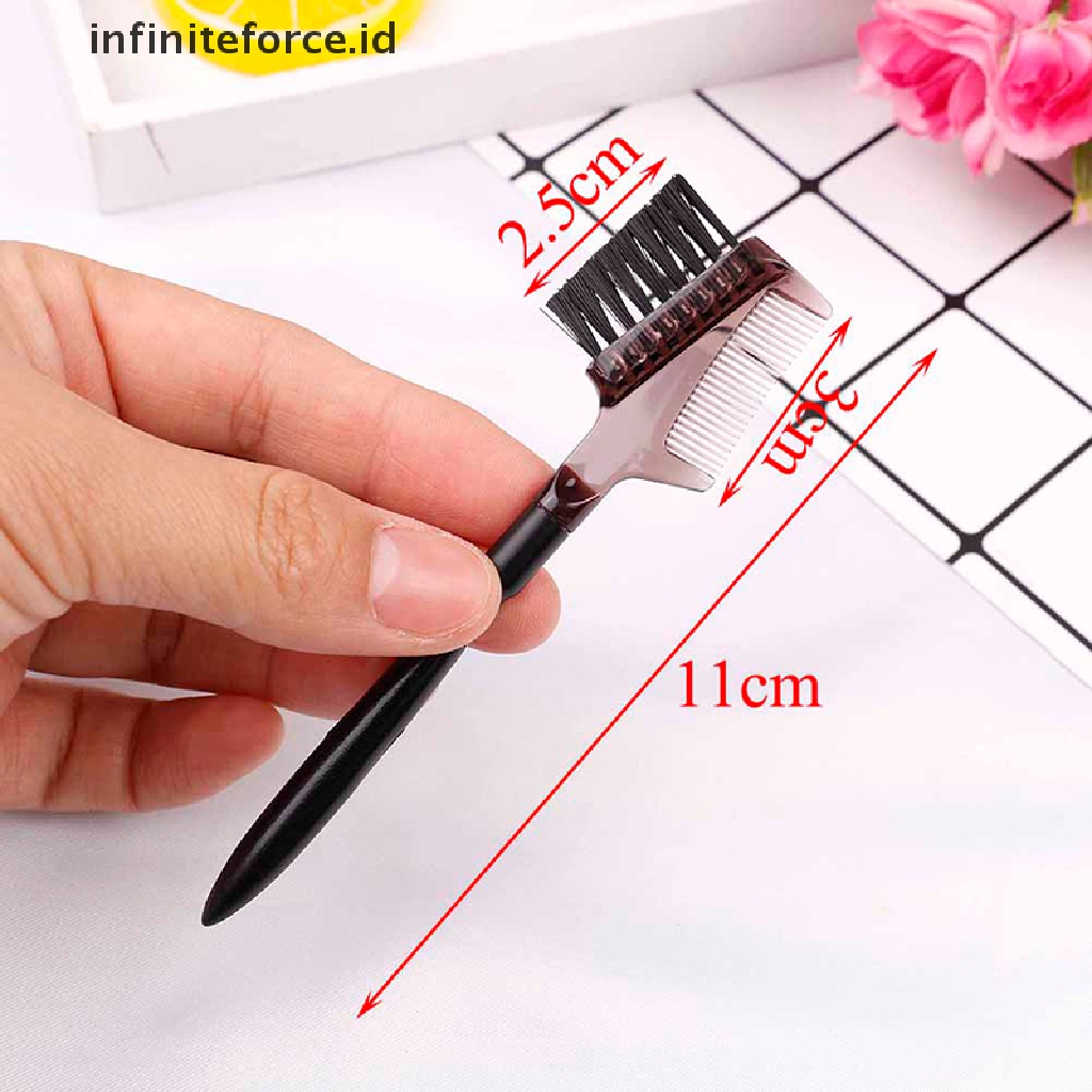 (Infiniteforce.Id) Pensil Alis Dua Sisi Warna Hitam