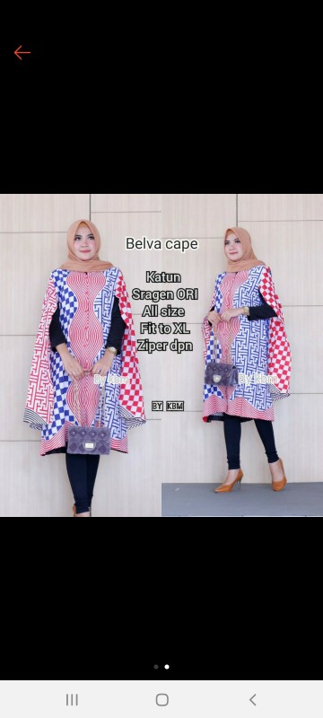 Terlaris Serut Genes Jelita Tunic Navbor Yelbor Whitbor Creambor Tunik Batik Modern
