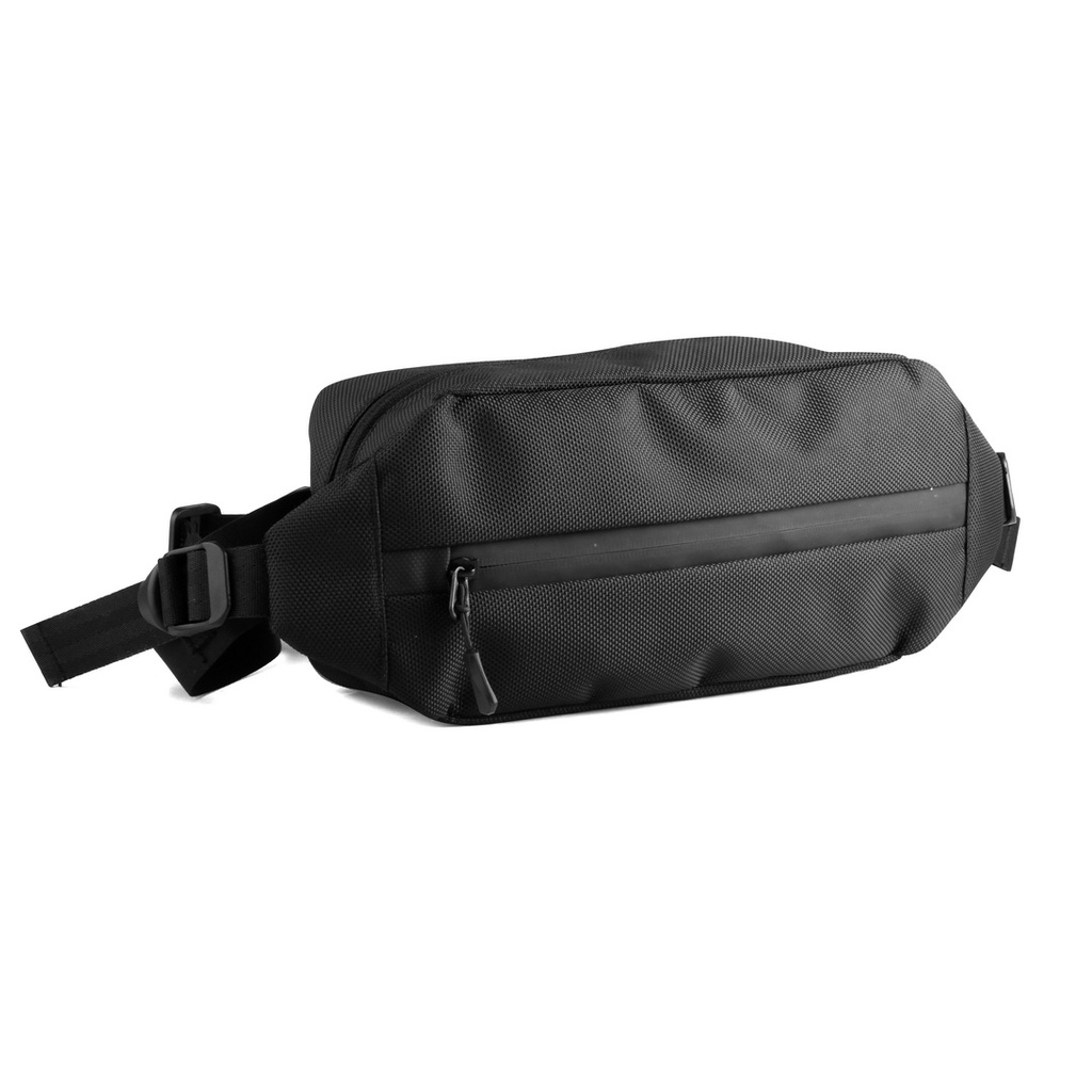 Rev x Ant - Waist Bag Pria APOLLO Black Waterpfroop