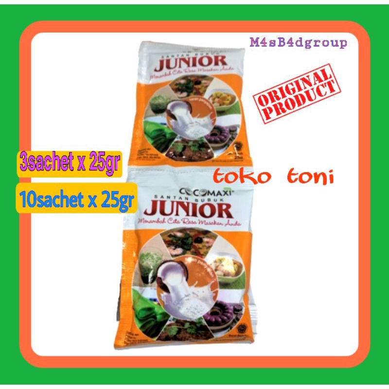 Cocomaxi Santan Bubuk Junior 10 x 25gr