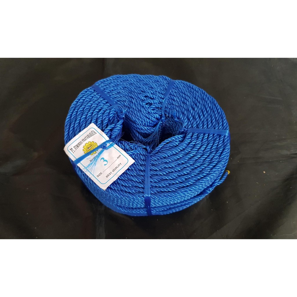 

( READY ) Tali Tambang 3mm Biru / Rol ( Harga Per Rol ) wqqw