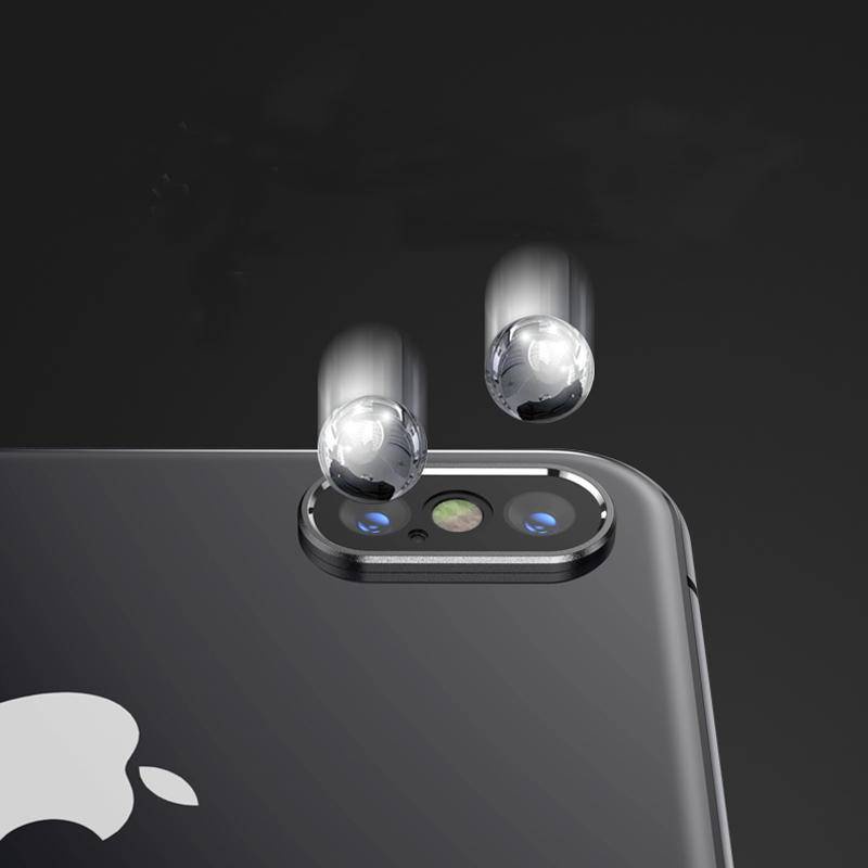 Case Pelindung Lensa Kamera Belakang Bahan Metal Dan Tempered Glass Untuk iPhone X XS Max XR