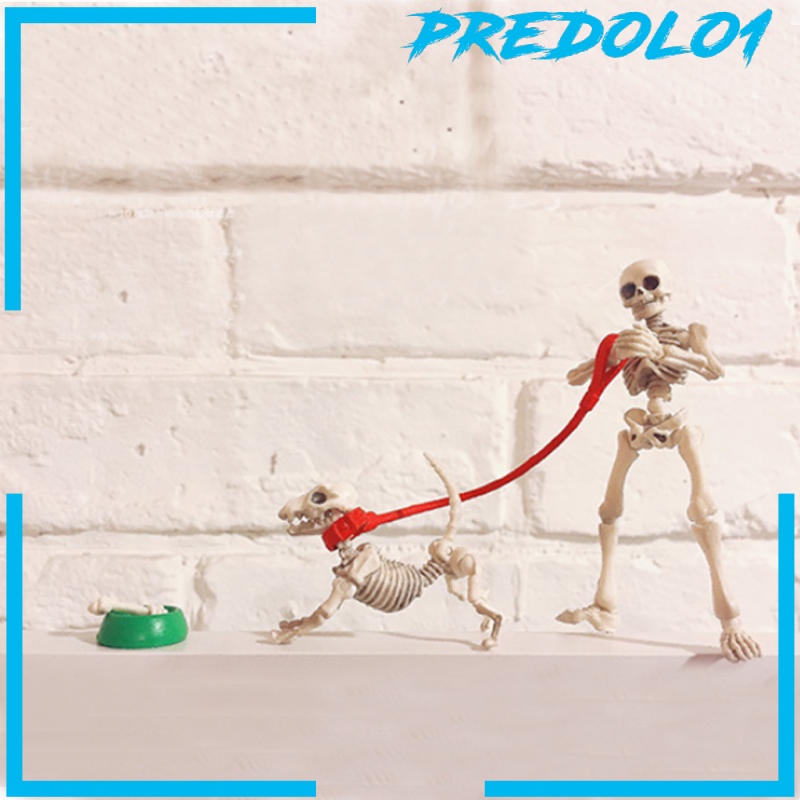 (Predolo1) Action Figure Pose Skeleton Dog Joints Dapat Digerakkan Untuk Koleksi