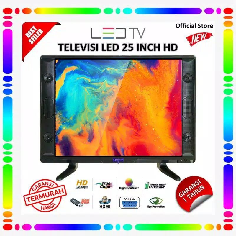 TV DIGITAL LED 25 INCH BISA USB-HDMI-VGA-ANTENA-TELEVISI