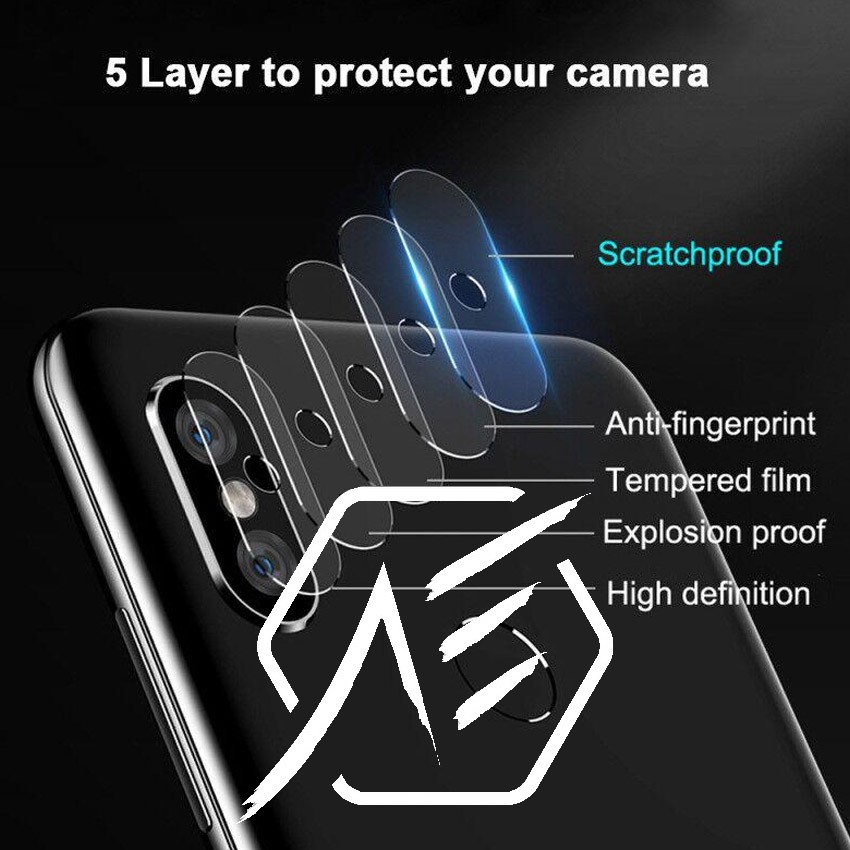 VIVO V11i 3IN1 Tempered Anti Gores Layar Back Skin Aurora Flexible Glass Camera