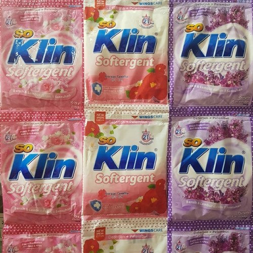 Soklin Softergent 45 gr Renceng Detergent Bubuk Deterjen (Random)