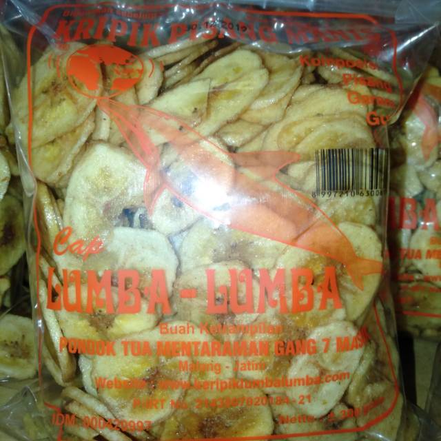 

Keripik Pisang Manis Cap Lumba-Lumba 300gr