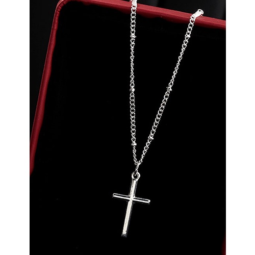 LRC Kalung Fashion Cross Alloy Necklace K01119