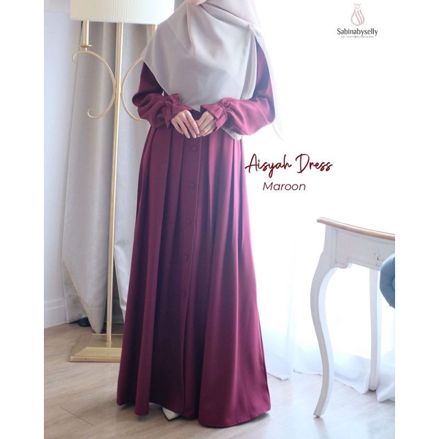 aisyah dress original sabina by selly