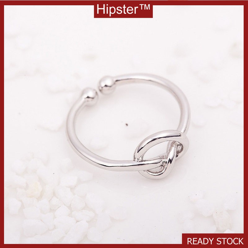 Hot Sale New Simple Design Love Bends and Hitches Romantic Ring