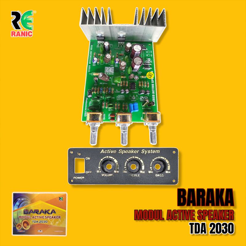 Kit Aktif Speaker Stereo TDA 2030 (BARAKA) RANIC