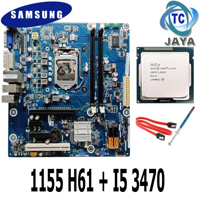 Motherboard intel LGA 1155 H61SAMSUNG Plus Processor core i5 3470