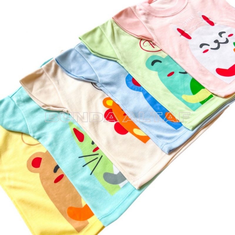 Baju Kaos Bayi Atasan Bayi Newborn Laki laki Perempuan S M L