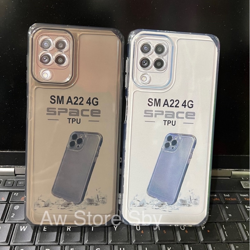 SPACE PROTECT CASE SAMSUNG A20/A30/A22 4G/A23/A33/A02S A03S/A50 A50S/A53/A72/A73 Case TEBAL TRANSPARANT