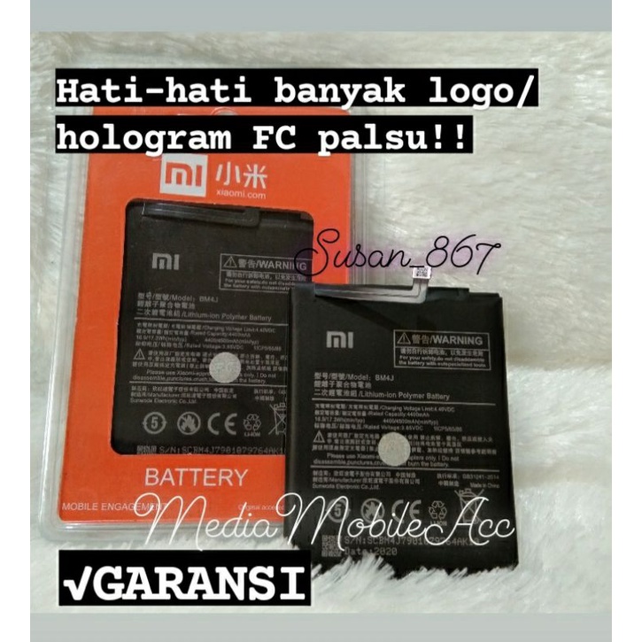 baterai batre battery xiaomi bm4j bm 4j redmi note8 pro note 8 pro