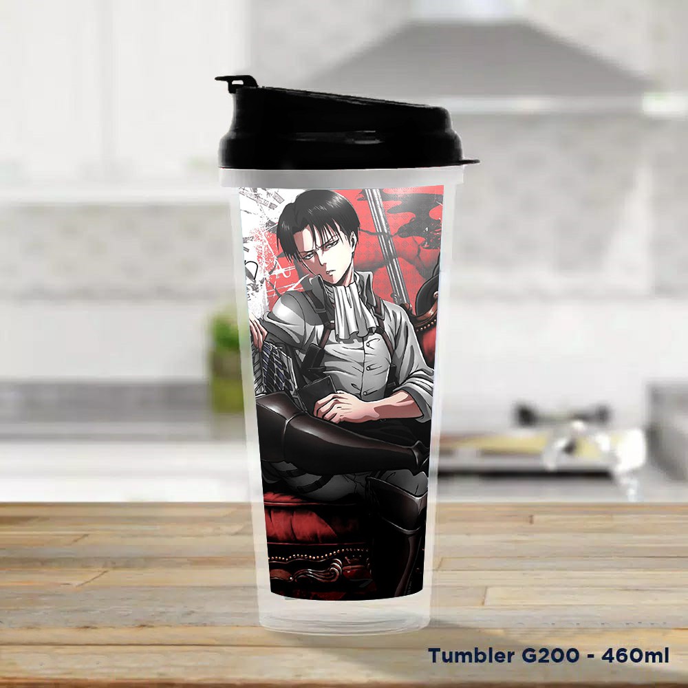 Pusat Mode Tumbler/Tempat Minum Design Attack On Titan Levi V1