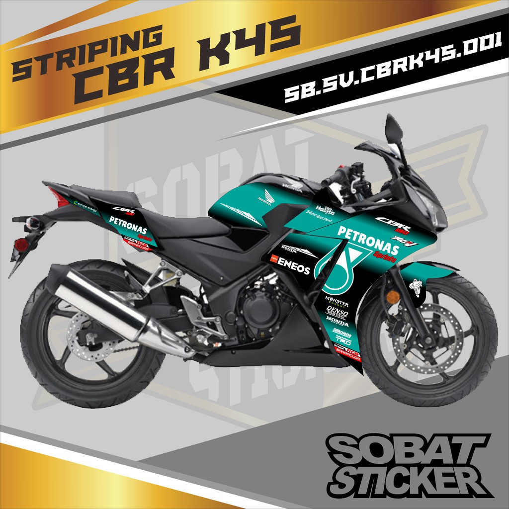 STRIPING HONDA CBR K45 STRIPING STICKER LIST VARIASI HONDA CBR K45 001 Shopee Indonesia