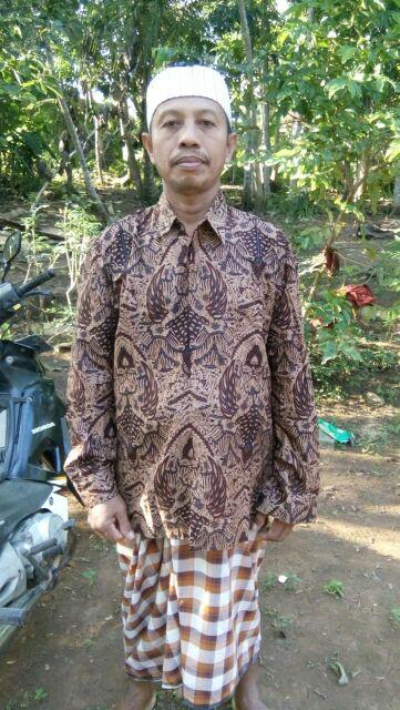 Kemeja Batik Pria Motif Mataram Coklat