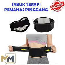 Sabuk Terapi Pinggang Tourmaline Pemanas Penghangat Hilang Sakit Pinggang Pegal
