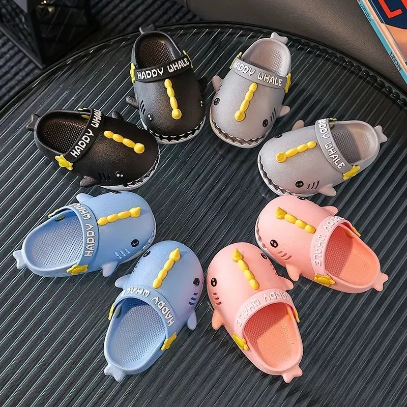 Sandal Anak Import Cewek Cowok Model Hiu Lucu Slop Bahan Karet (22/29) - Sandal Anak Karet