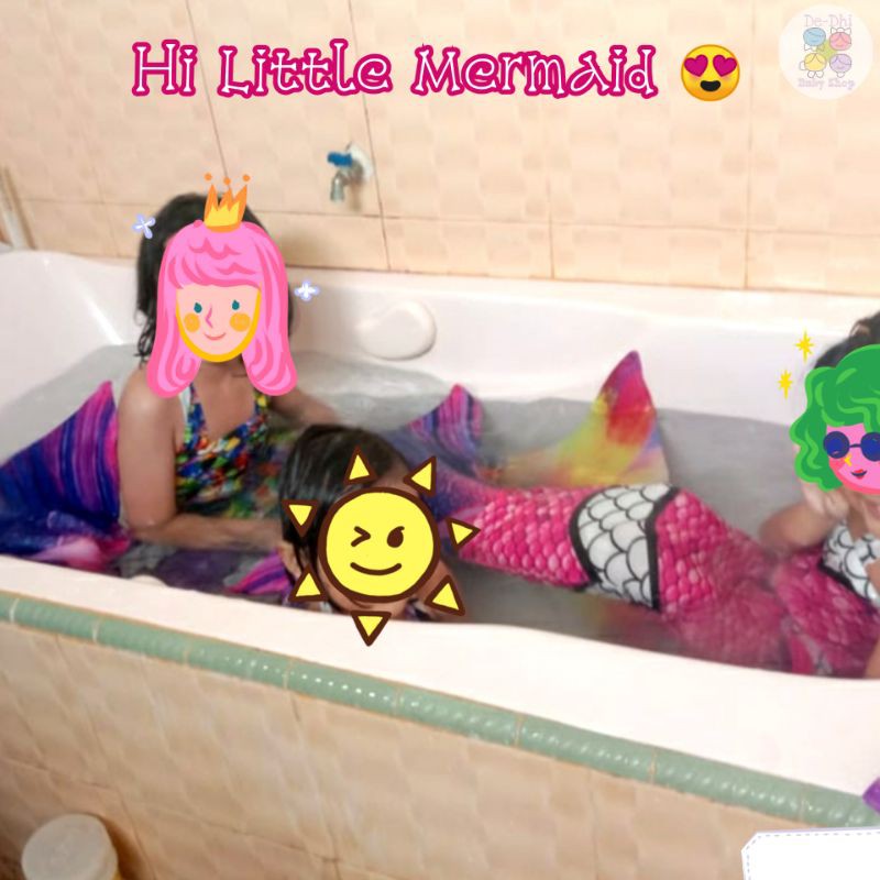 Baju Renang Putri Duyung Kostum Mermaid Anak Karakter Ariel Gift Hadiah Ulang Tahun Anak