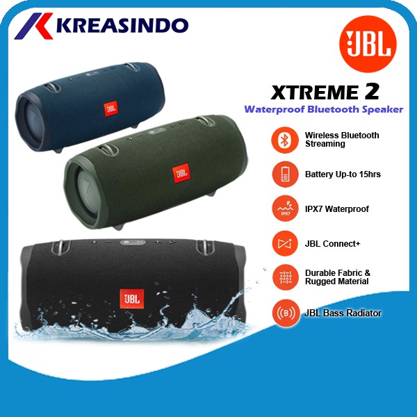 JBL EXTREME 2 / Xtreme 2 Bluetooth Portable Speaker Garansi Resmi IMS