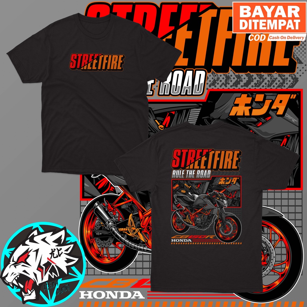 KAOS BAJU HONDA CB 150R STREETFIRE BIG SIZE JUMBO KAOS CB150R PRIA WANITA