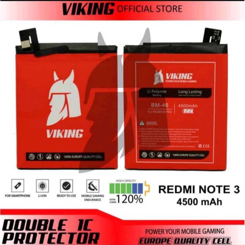 Batre Viking BM 46 Xiomi Not 3