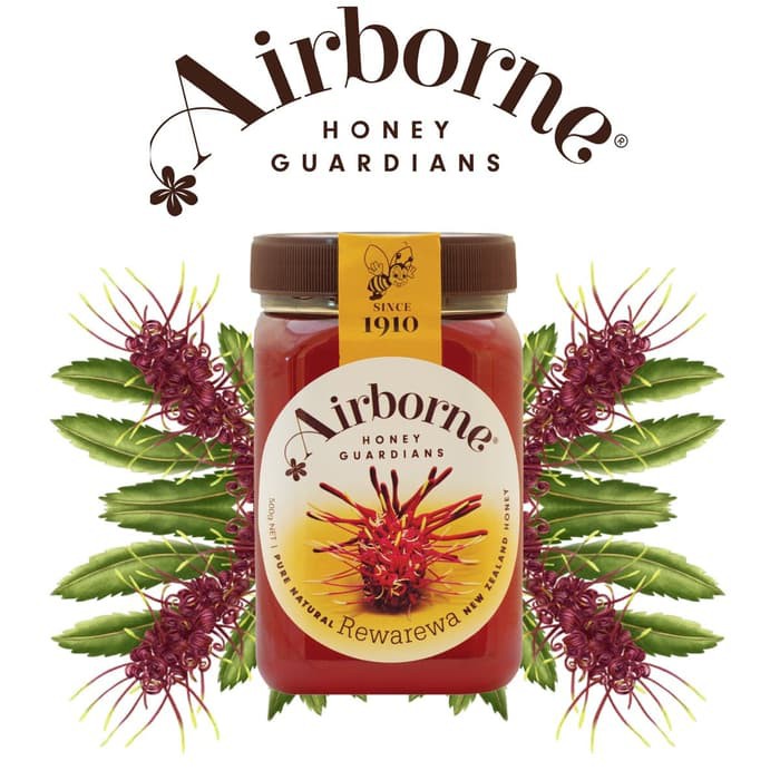 

Madu Airborne REWAREWA 500 gram New Zealand Honey Import Asli